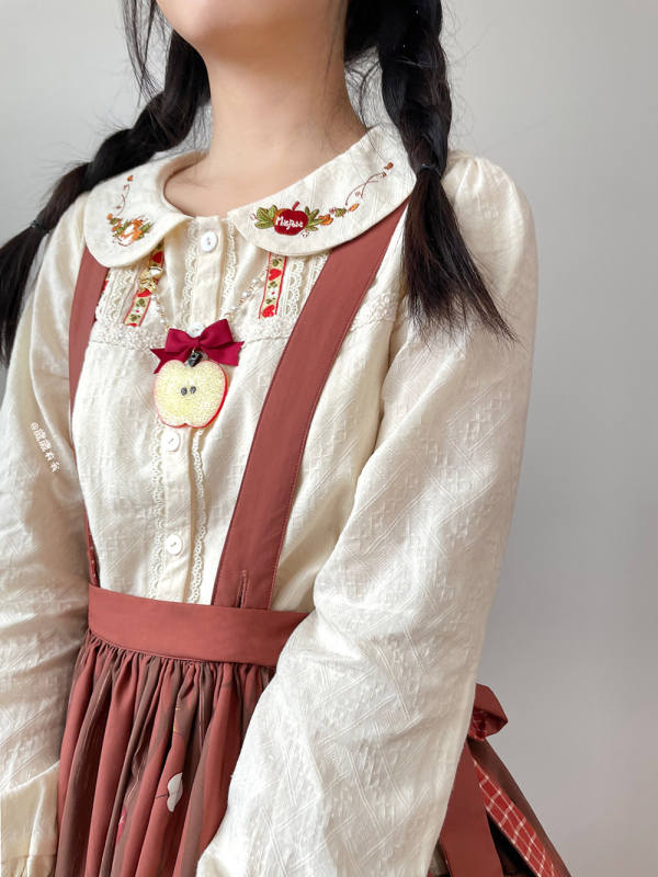Miss Point ~Little Fox in Woods Cotton Lolita Blouse