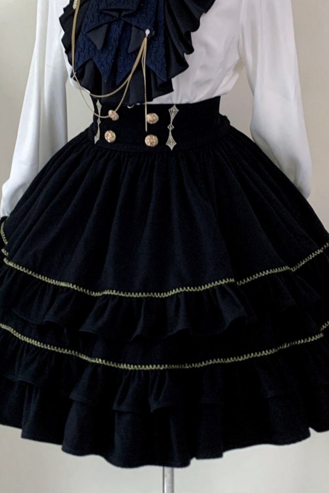 Law of Fallen Moon Military Lolita Skirt, Coat, Blouse and Accessories