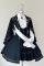Black Green Vest Coat(with chain brooch) Only