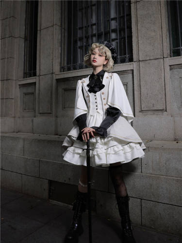 Law of Fallen Moon Military Lolita Skirt, Coat, Blouse and Accessories