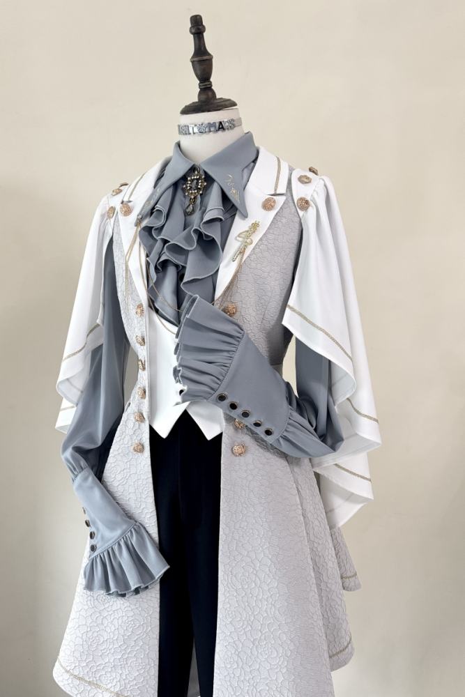 Law of Fallen Moon Military Lolita Skirt, Coat, Blouse and Accessories