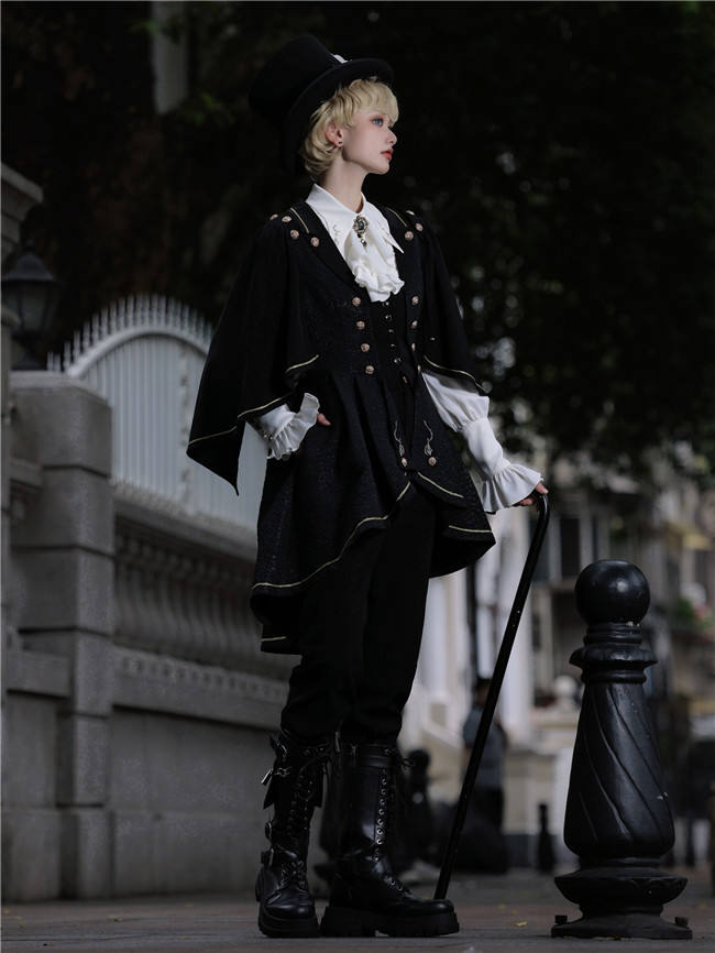 Law of Fallen Moon Military Lolita Skirt, Coat, Blouse and Accessories