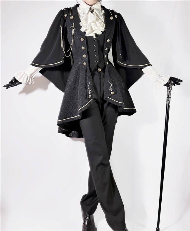 Law of Fallen Moon Military Lolita Skirt, Coat, Blouse and Accessories