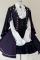 Black Purple Vest Coat(with chain brooch) Only