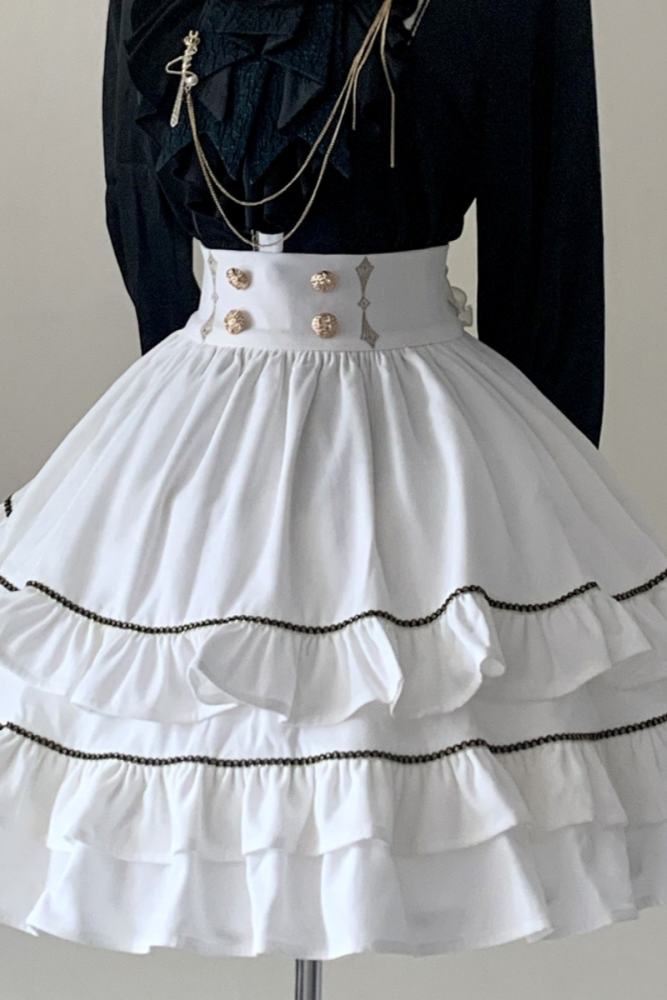 Law of Fallen Moon Military Lolita Skirt, Coat, Blouse and Accessories