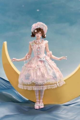 Summer Fairy Sanrio Collaborated The Twins Gorgeous Lolita JSK Top and Skirt