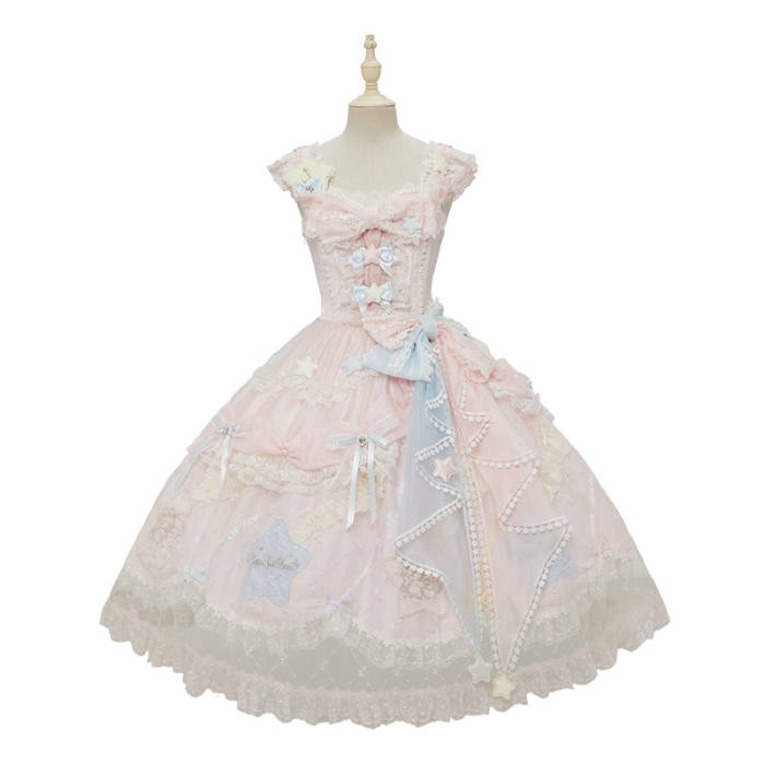 Summer Fairy Sanrio Collaborated The Twins Gorgeous Lolita JSK Top and Skirt