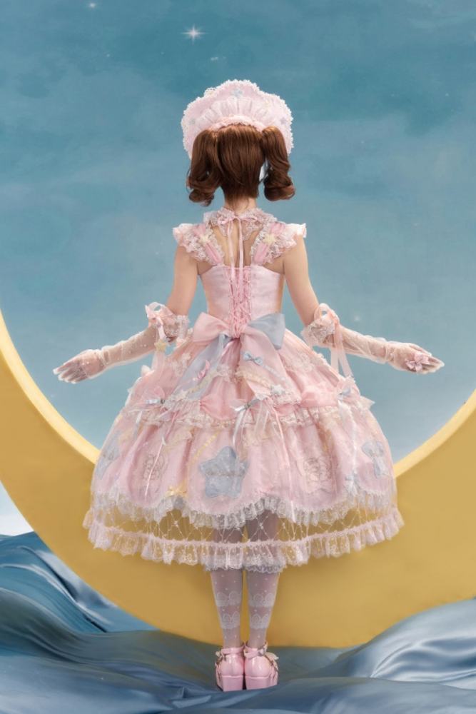 Summer Fairy Sanrio Collaborated The Twins Gorgeous Lolita JSK Top and Skirt