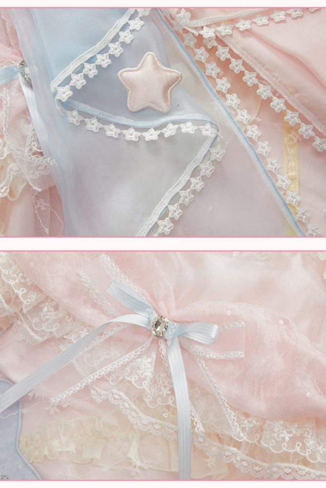 Summer Fairy Sanrio Collaborated The Twins Gorgeous Lolita JSK Top and Skirt