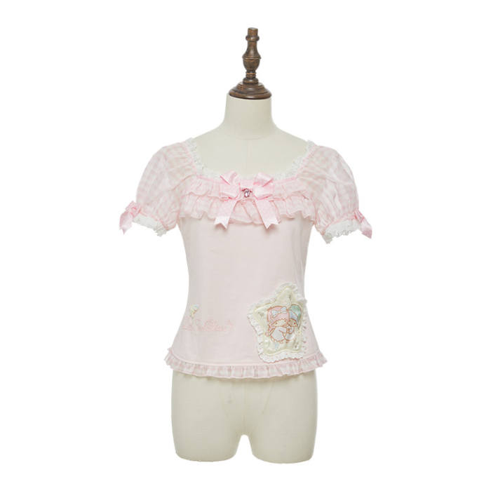Summer Fairy Sanrio Collaborated The Twins Gorgeous Lolita JSK Top and Skirt
