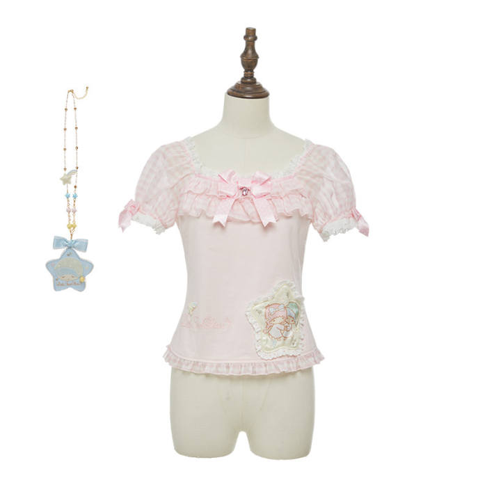 Summer Fairy Sanrio Collaborated The Twins Gorgeous Lolita JSK Top and Skirt