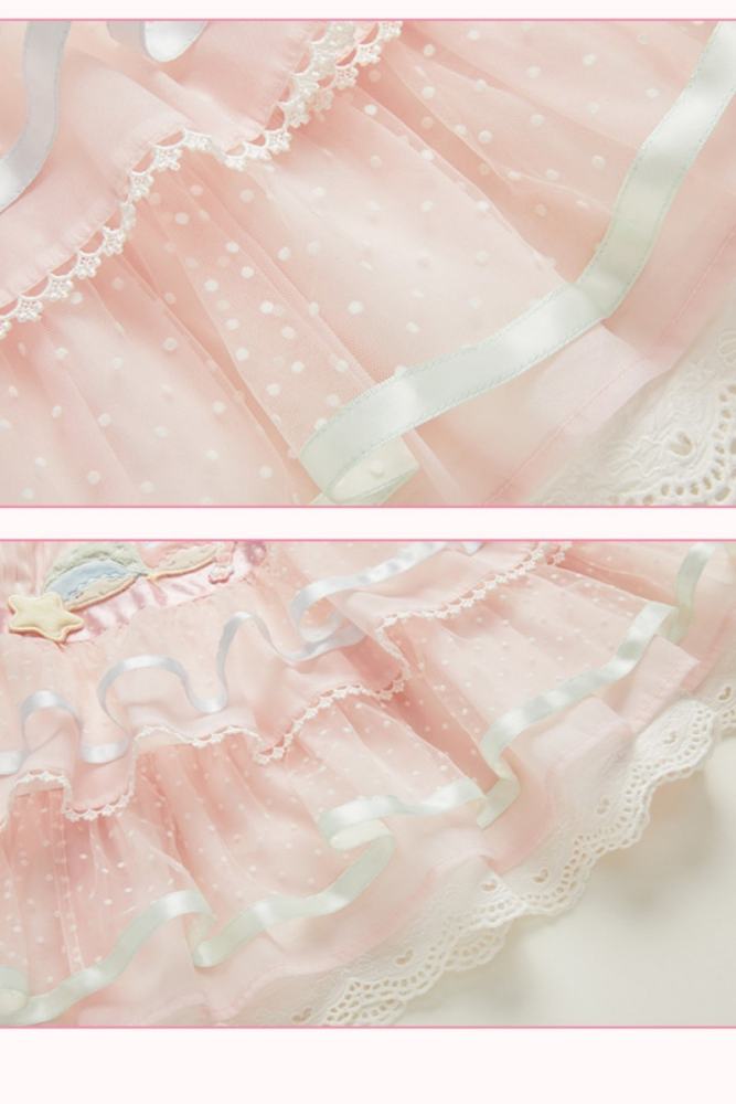 Summer Fairy Sanrio Collaborated The Twins Gorgeous Lolita JSK Top and Skirt