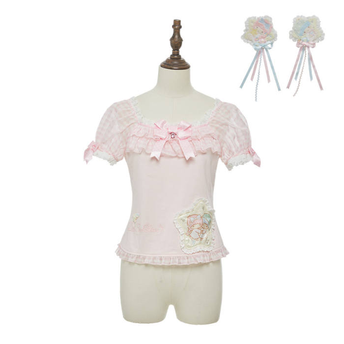 Summer Fairy Sanrio Collaborated The Twins Gorgeous Lolita JSK Top and Skirt