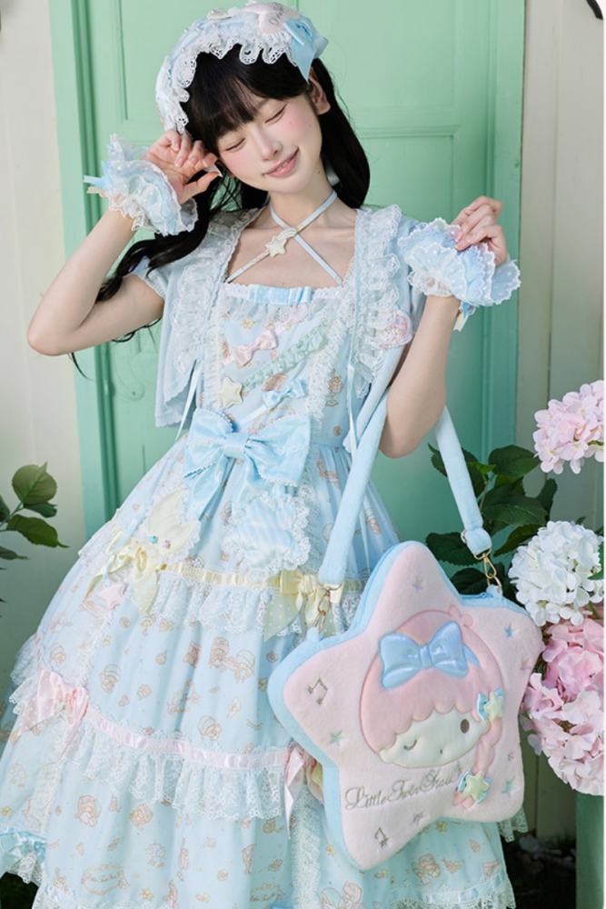 Summer Fairy Sanrio Collaborated The Twins Lolita Apron Bag and Headdress