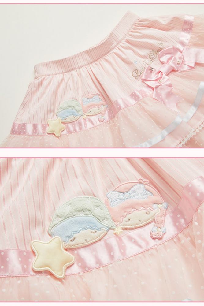 Summer Fairy Sanrio Collaborated The Twins Gorgeous Lolita JSK Top and Skirt