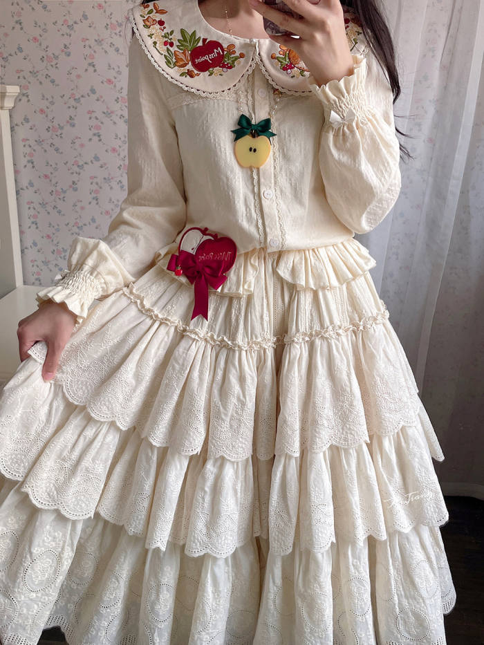 Miss Point ~Little Fox in Wood Cotton Lolita Underskirt