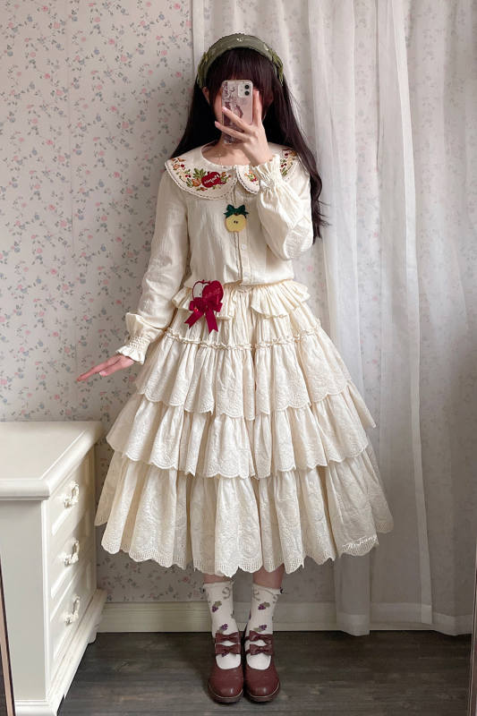 Miss Point ~Little Fox in Wood Cotton Lolita Underskirt