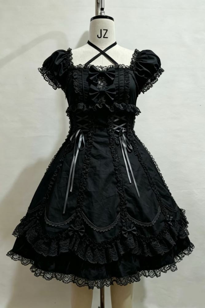 Candy Berry Cotton Lolita One Piece Dress and Headbow 4 Colors