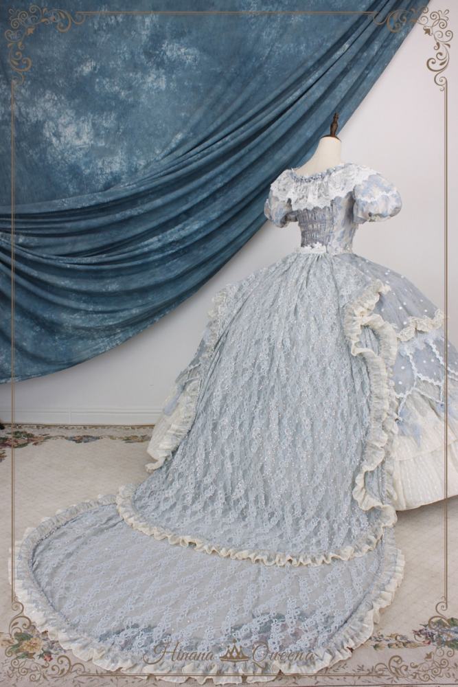 Hinana Queena Retro Floor Length Wedding Gown Dress 4 Colors