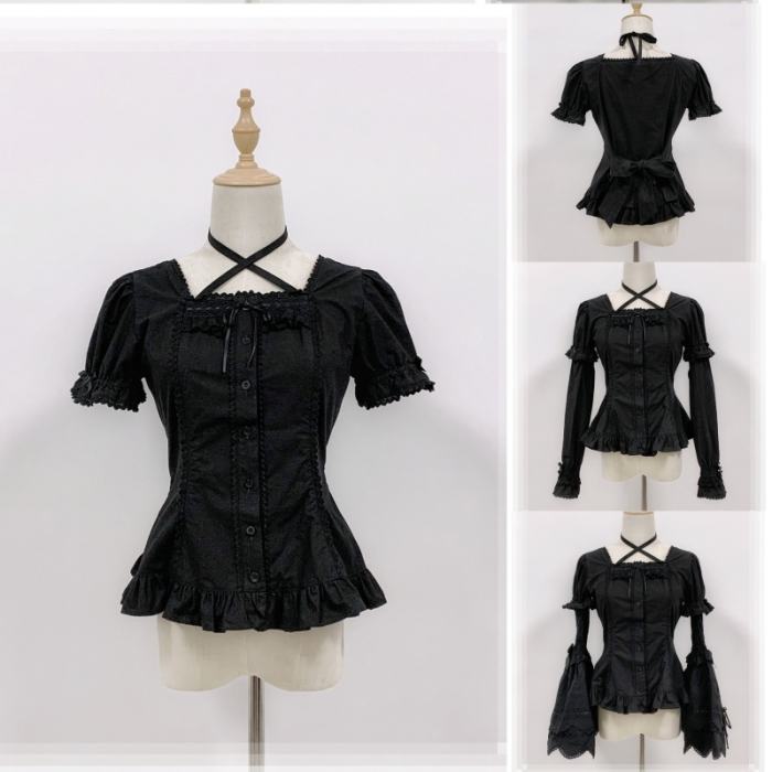 Rose and Neverland Haruhime Momoko Cotton Lolita Blouse Old School