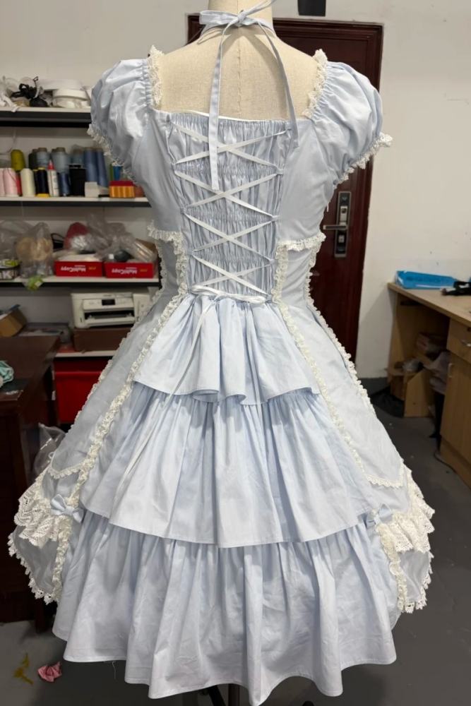 Candy Berry Cotton Lolita One Piece Dress and Headbow 4 Colors