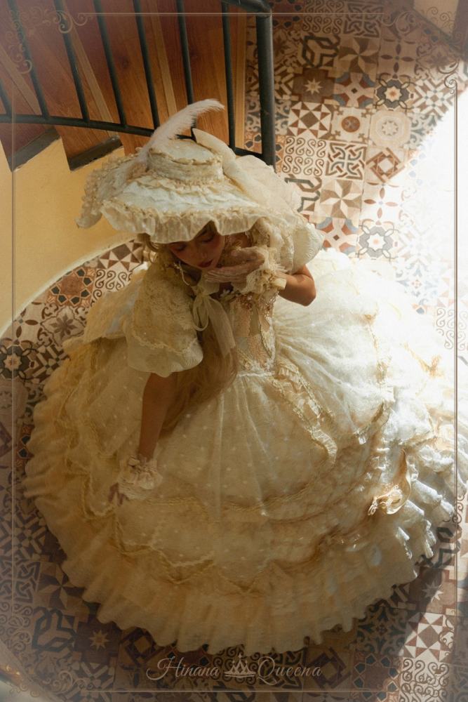 Hinana Queena Retro Floor Length Wedding Gown Dress 4 Colors