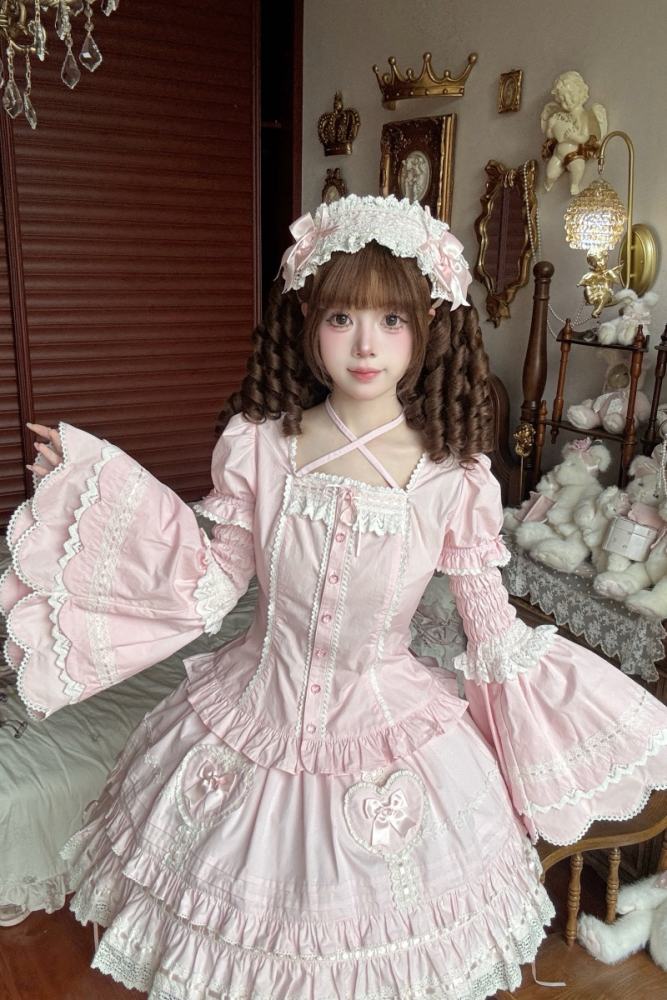 Rose and Neverland Haruhime Momoko Cotton Lolita Blouse Old School