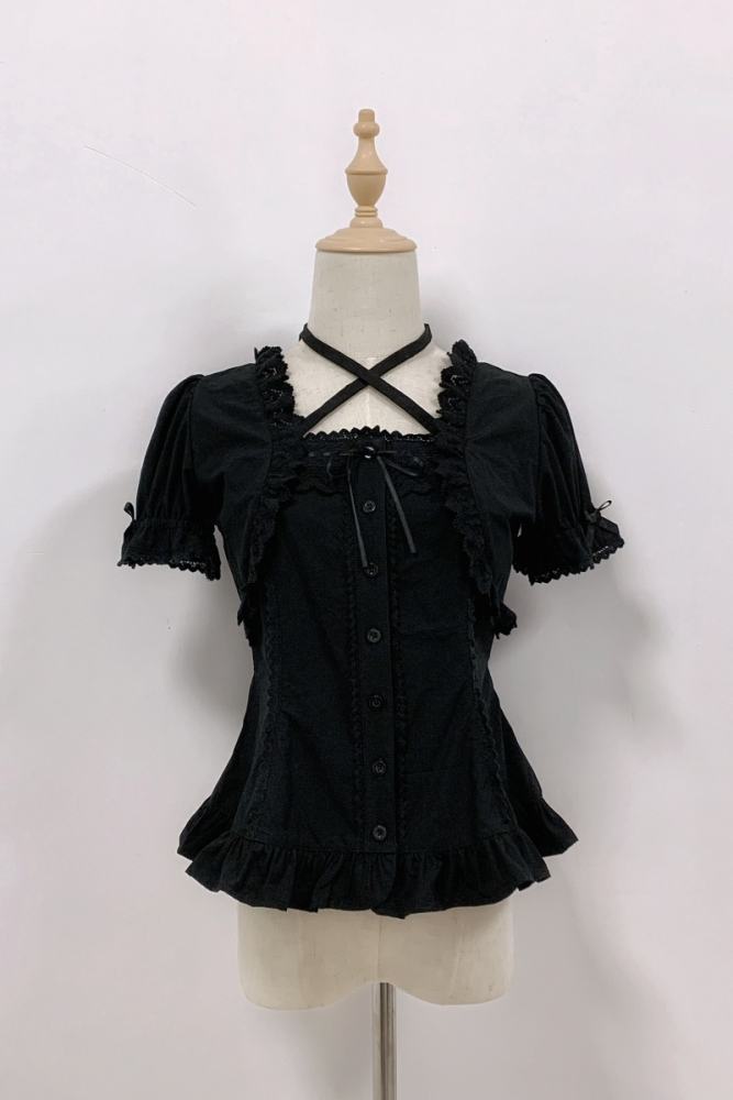 Rose and Neverland Haruhime Momoko Cotton Lolita Blouse Old School