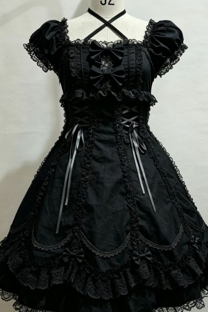 Candy Berry Cotton Lolita One Piece Dress and Headbow 4 Colors