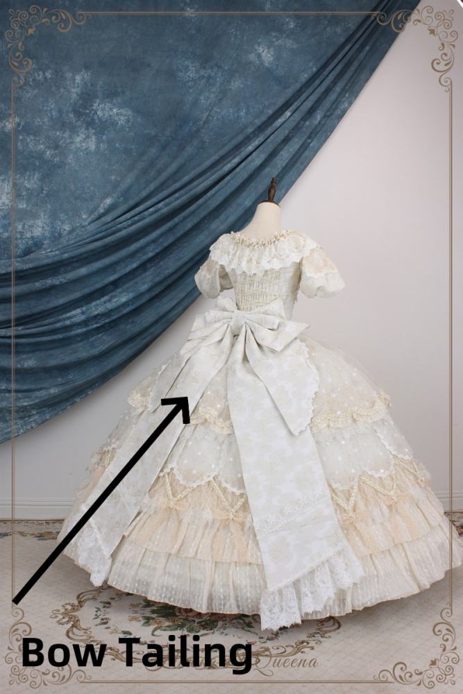 Hinana Queena Retro Floor Length Wedding Gown Dress 4 Colors