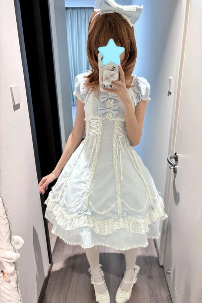 Candy Berry Cotton Lolita One Piece Dress and Headbow 4 Colors