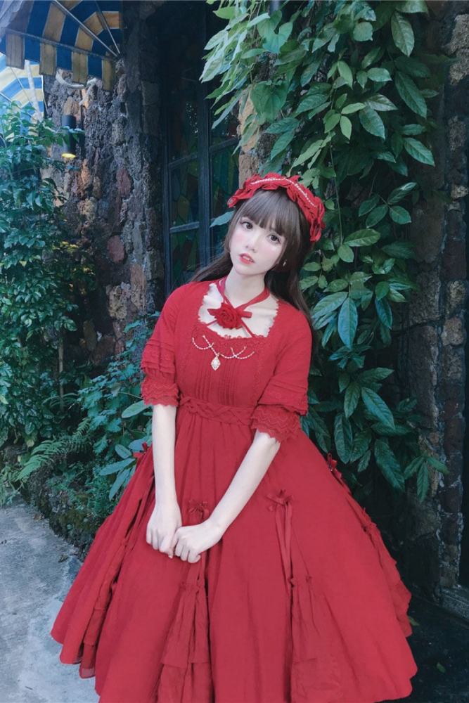 Culumi Lolita ~Misty Wonderland~ Cotton Retro Lolita OP 11 Colors