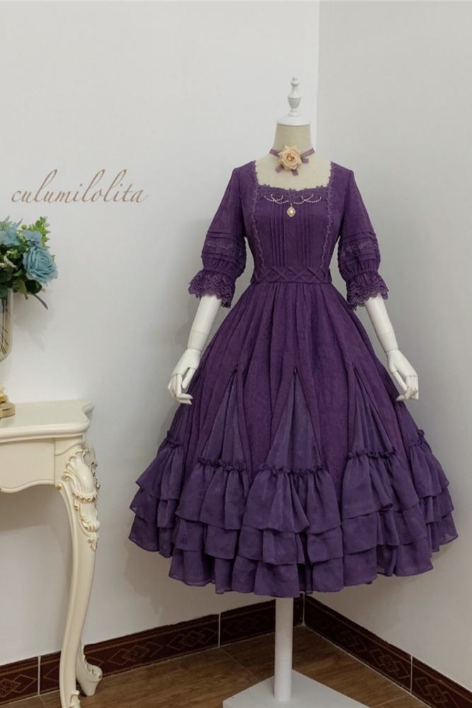 Culumi Lolita ~Misty Wonderland~ Cotton Retro Lolita OP 11 Colors