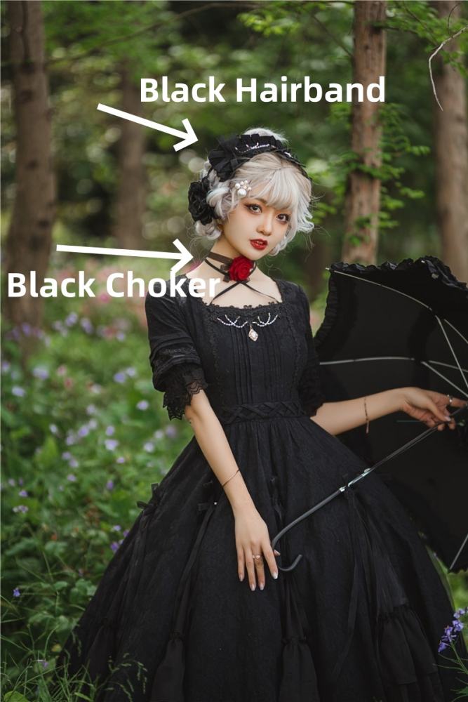 Culumi Lolita ~Misty Wonderland~ Lolita Hairband and Choker