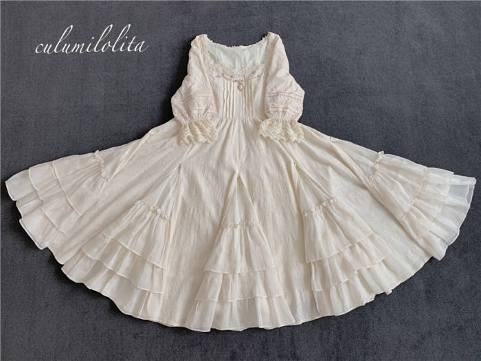 Culumi Lolita ~Misty Wonderland~ Cotton Retro Lolita OP 11 Colors