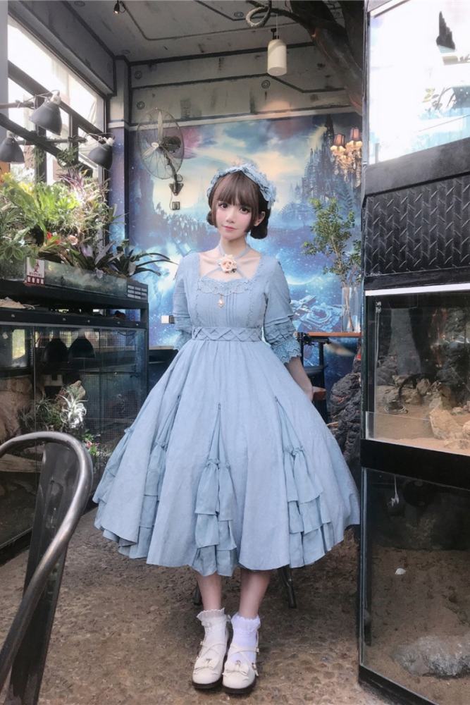 Culumi Lolita ~Misty Wonderland~ Cotton Retro Lolita OP 11 Colors