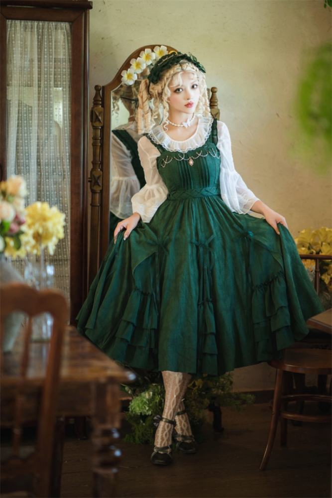 Culumi Lolita ~Misty Wonderland~ Cotton Retro Lolita JSK 12 Colors