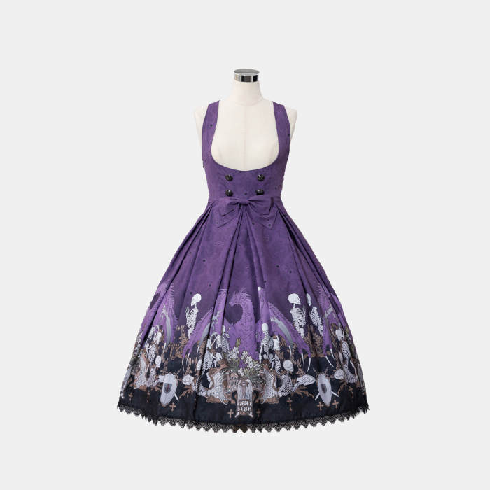 Nnstar Dragon Bone Lily Retro Gothic Corset JSK Lolita Dress
