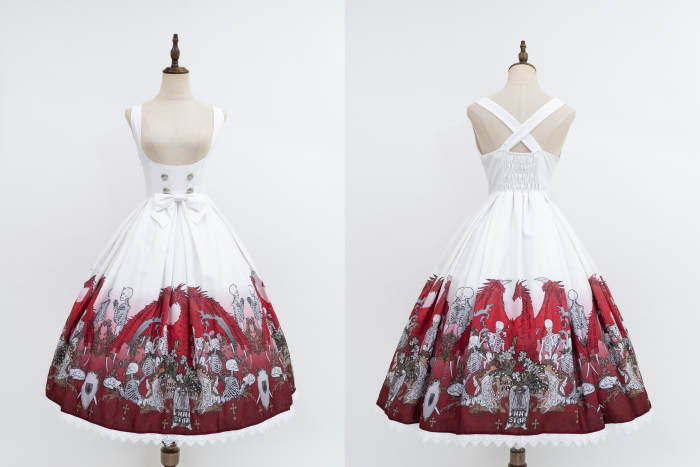 Nnstar Dragon Bone Lily Retro Gothic Corset JSK Lolita Dress