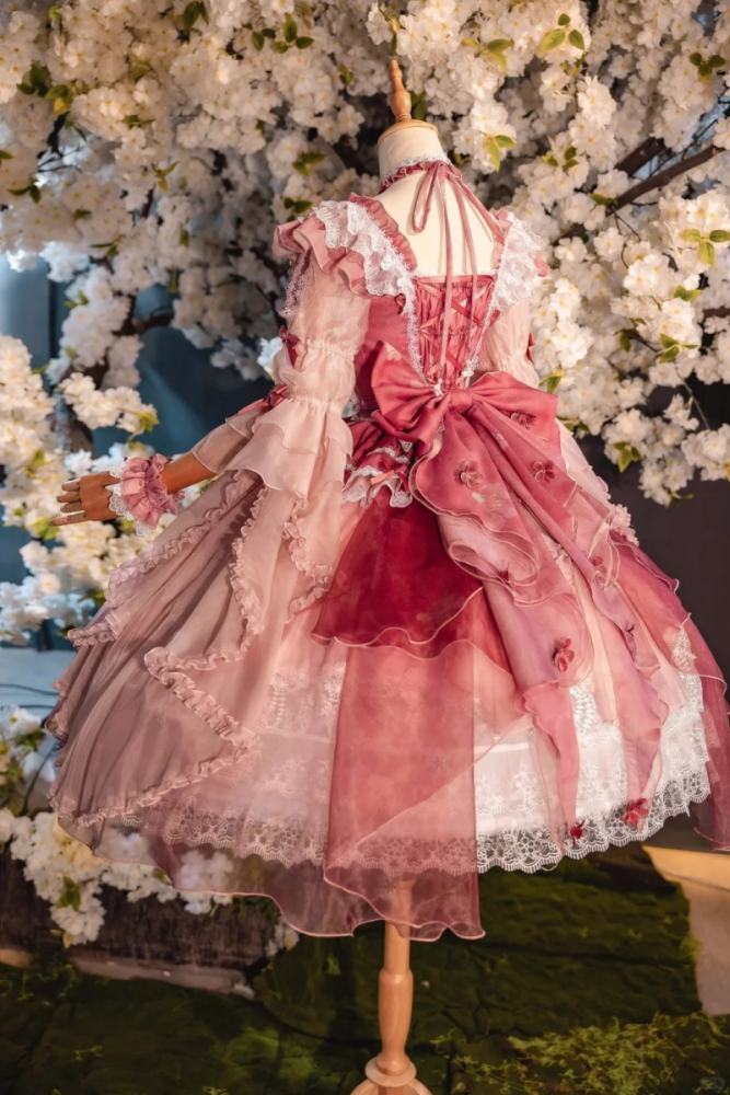 Bramble Rose ~Flower Stream~ Hanfu Qi Lolita OP 4 Colors