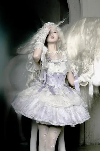 Nine Ode Mist Moon Light Ballet Lolita Skirt, Top and Accessories - In Stock