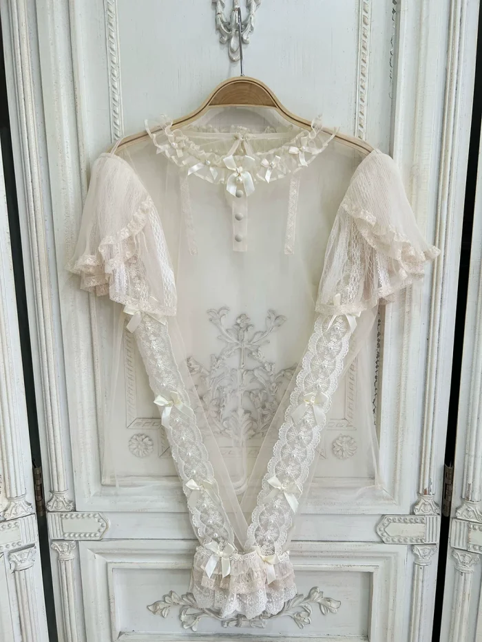Nine Ode Mist Moon Light Ballet Lolita Skirt, Top and Accessories - In Stock