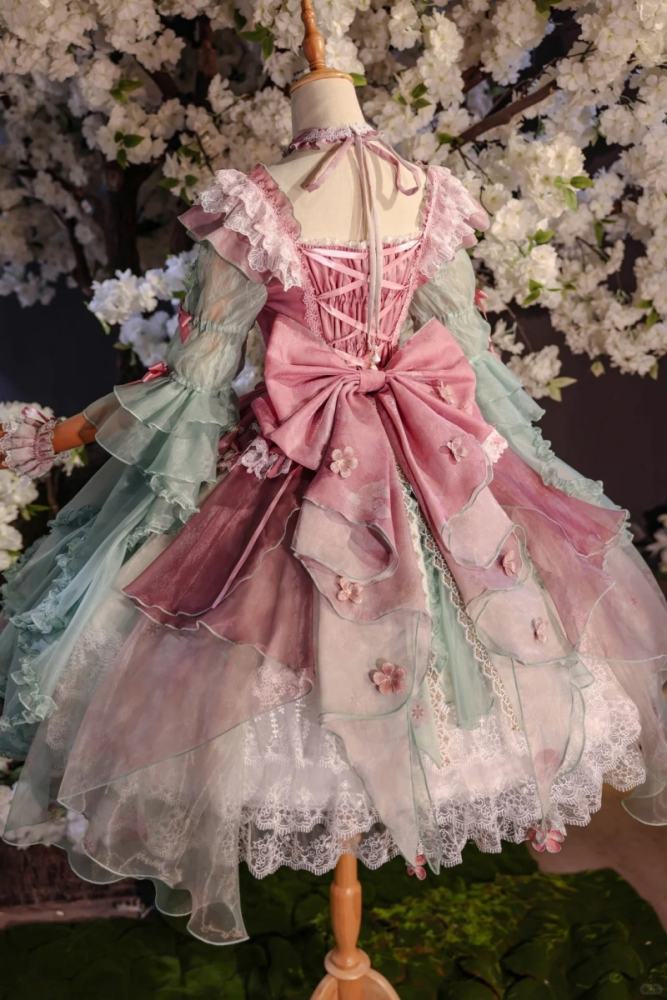 Bramble Rose ~Flower Stream~ Hanfu Qi Lolita OP 4 Colors
