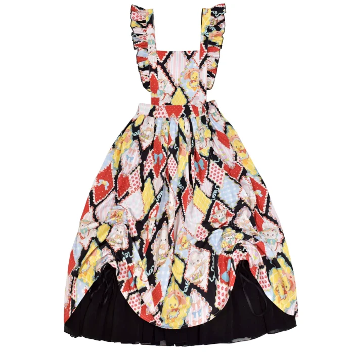 Showa Kaleidoscope Lolita One Piece, Salopette and Skirt - IN Stock