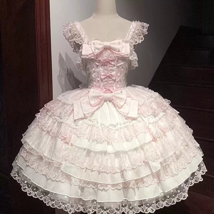 Love Prelude Lolita Jumper Dress, Blouse, Bonnet and Headbow