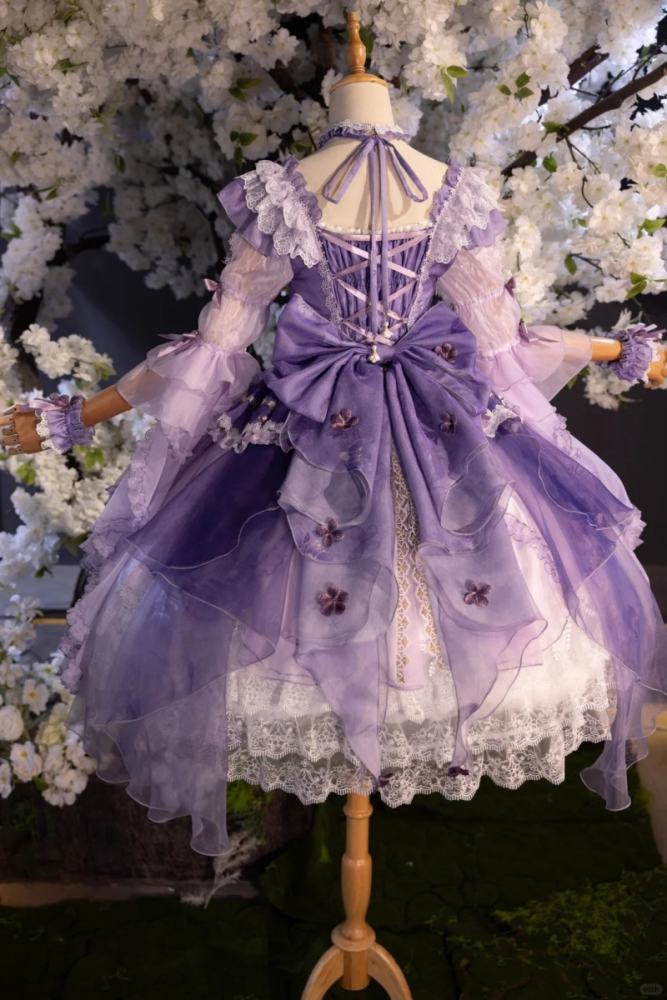 Bramble Rose ~Flower Stream~ Hanfu Qi Lolita OP 4 Colors
