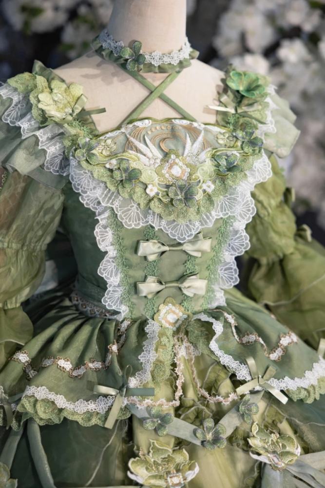 Bramble Rose ~Flower Stream~ Hanfu Qi Lolita OP 4 Colors