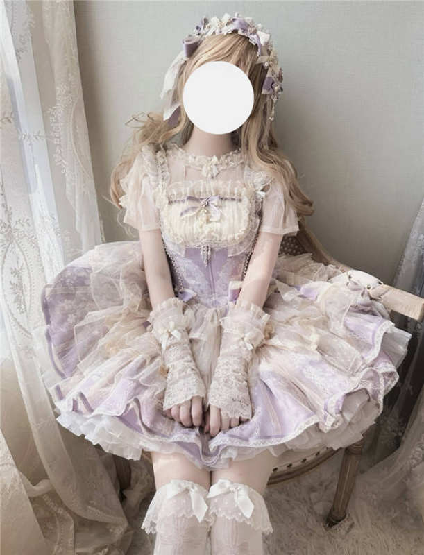Nine Ode Mist Moon Light Ballet Lolita Skirt, Top and Accessories - In Stock