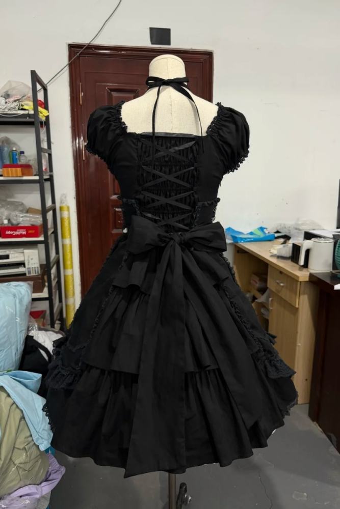 Candy Berry Cotton Lolita One Piece Dress and Headbow 4 Colors
