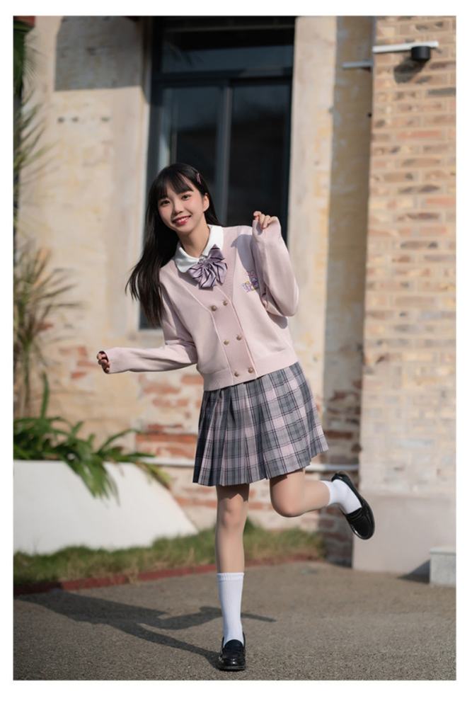 Double Line Buttons Long Sleeves Sweet Cardigan by Kyouko and Sanrio Red Size XL - In Stock